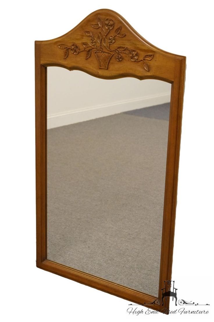 Davis Cabinet Co. Provence Cherry Collection Dresser / Wall Mirror 204 Pertaining To Northend Wall Mirrors (Photo 9 of 15)