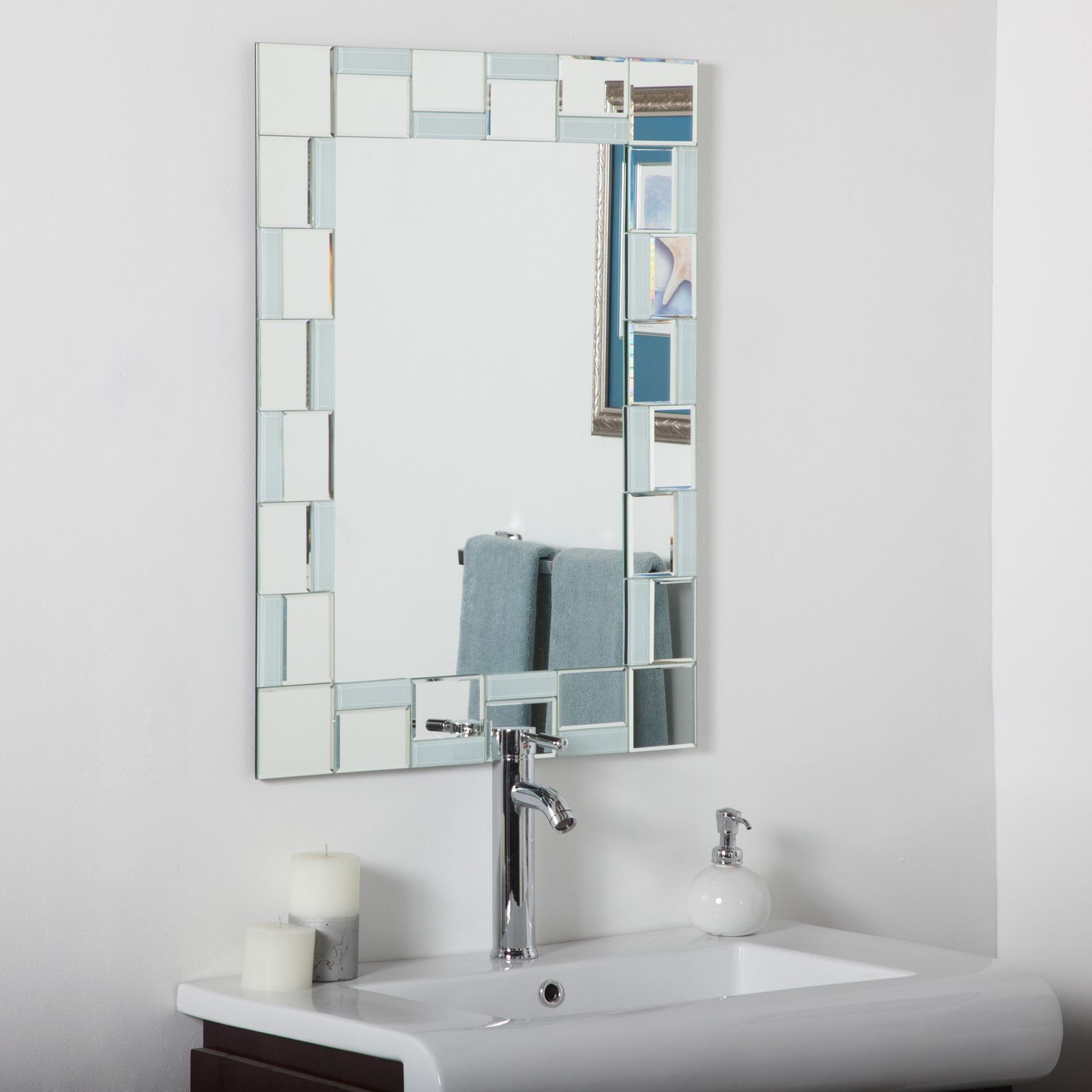 Décor Wonderland Quebec Modern Bathroom Wall Mirror – 24w X 32h In Regarding Modern &amp; Contemporary Beveled Overmantel Mirrors (View 2 of 15)