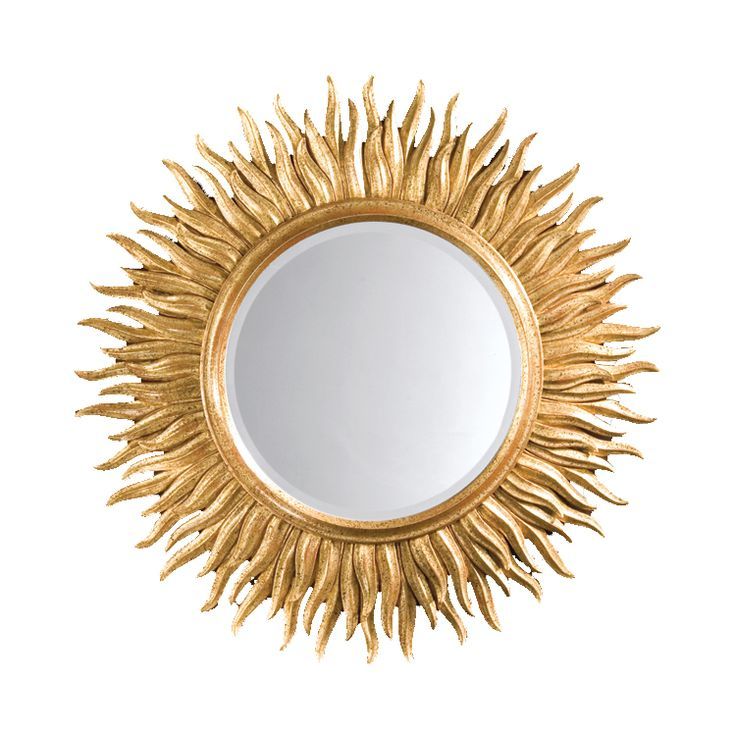 Decorative Crafts 18th Century Italian Style Carved Wood Mirror Pertaining To Brylee Traditional Sunburst Mirrors (Photo 7 of 15)