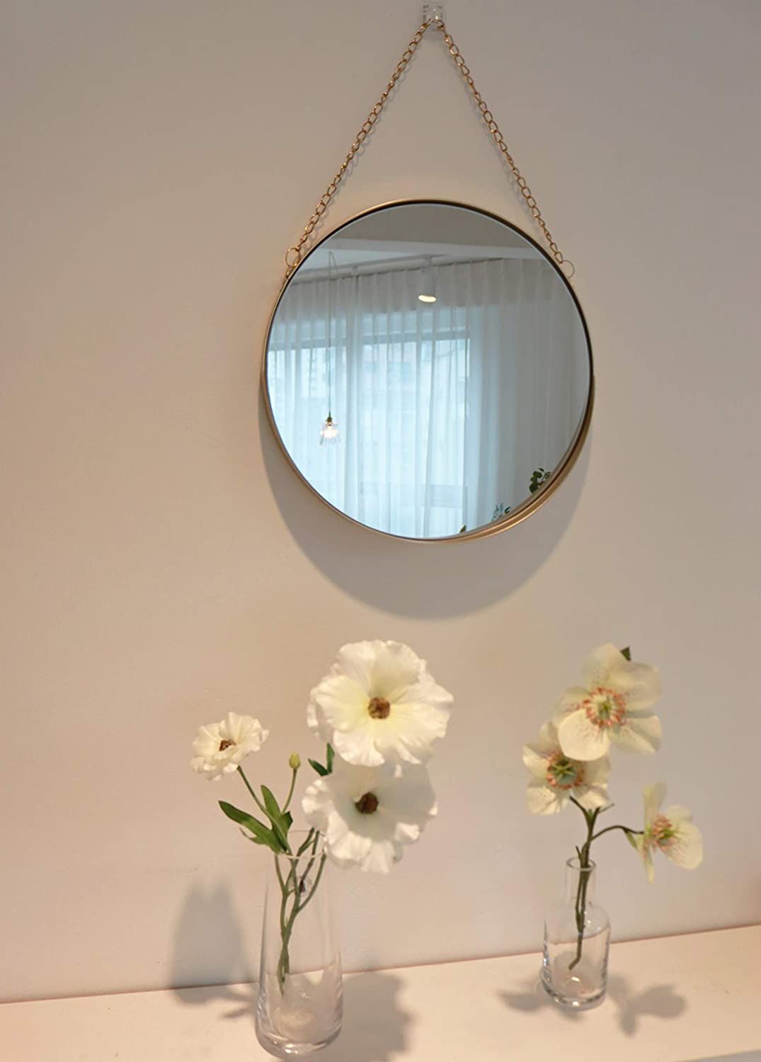 Decorative Hanging Wall Mirror – Small Vintage Mirror For Wall – 10 Regarding Reba Accent Wall Mirrors (View 12 of 15)