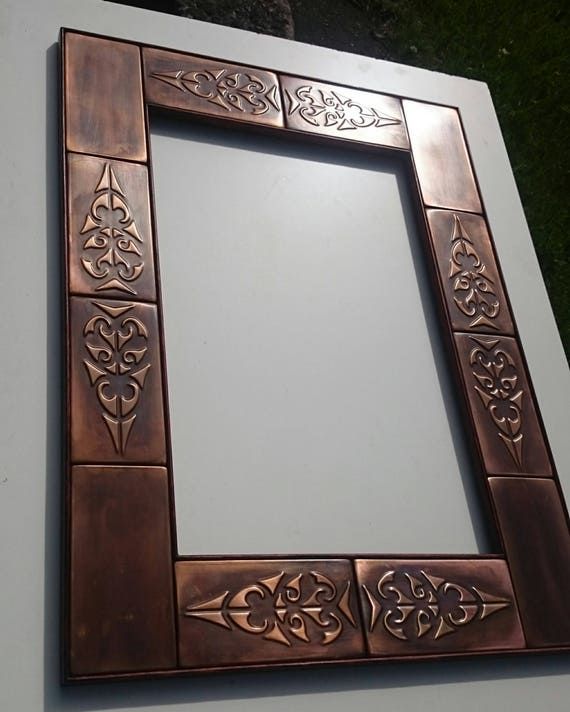 Decorative Mirror Rustic Mirror Copper Mirror Frame. Metal With Lajoie Rustic Accent Mirrors (Photo 8 of 15)