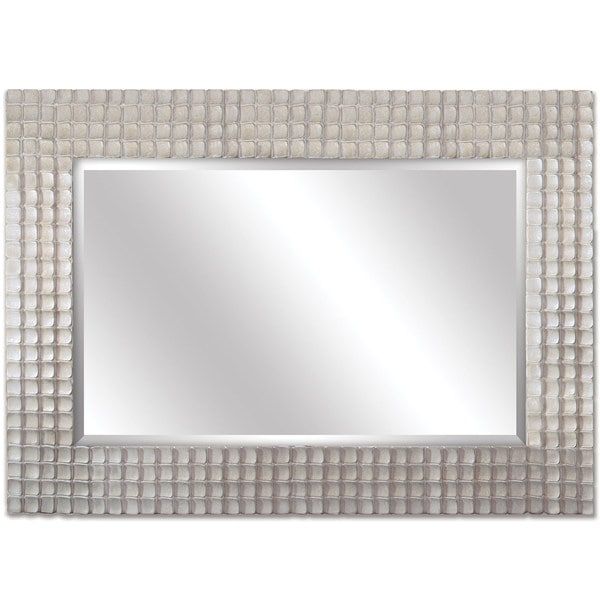 Decorative Silver 60 Inch Framed Mirror – 17485821 – Overstock In Silver Decorative Wall Mirrors (View 1 of 15)