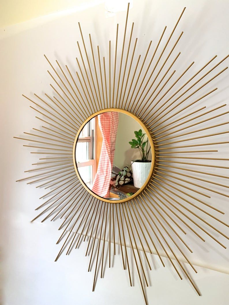 Decorative Starburst Mirror,metal Wall Mirror,wall Hanging Mirror In For Sun Shaped Wall Mirrors (View 5 of 15)