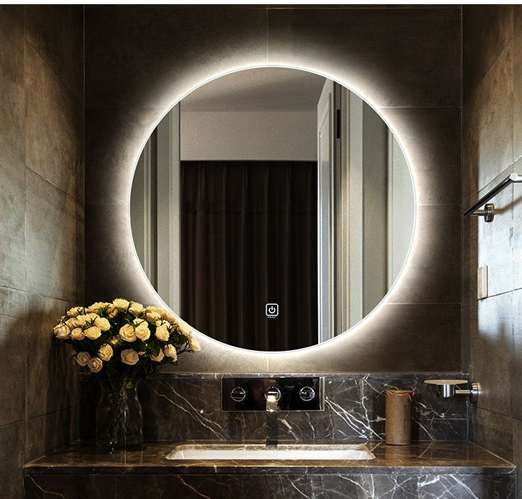 Defogging Backlit Round Led Bathroom Mirror Frameless Led Vanity With Round Backlit Led Mirrors (View 4 of 15)