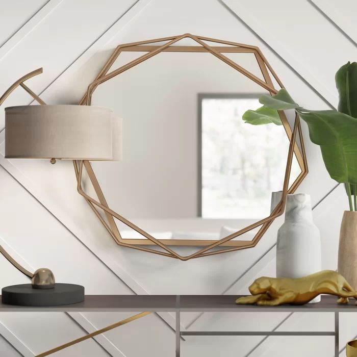Dekalb Modern And Contemporary Accent Mirror In 2020 | Accent Mirrors Throughout Dekalb Modern & Contemporary Distressed Accent Mirrors (View 9 of 15)