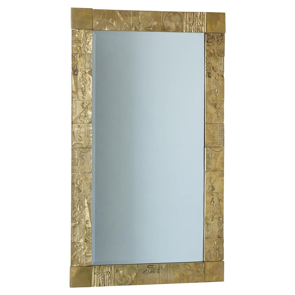Delonte Modern Classic Rectangular Gold Sheet Boarder Wall Mirror Throughout Warm Gold Rectangular Wall Mirrors (View 10 of 15)