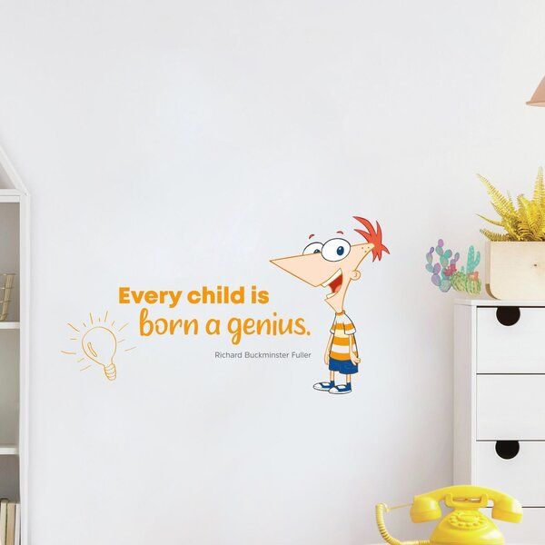 Design With Vinyl Every Child Phineas And Ferb Quote Vinyl Wall Decal With Phineas Wall Mirrors (View 5 of 15)