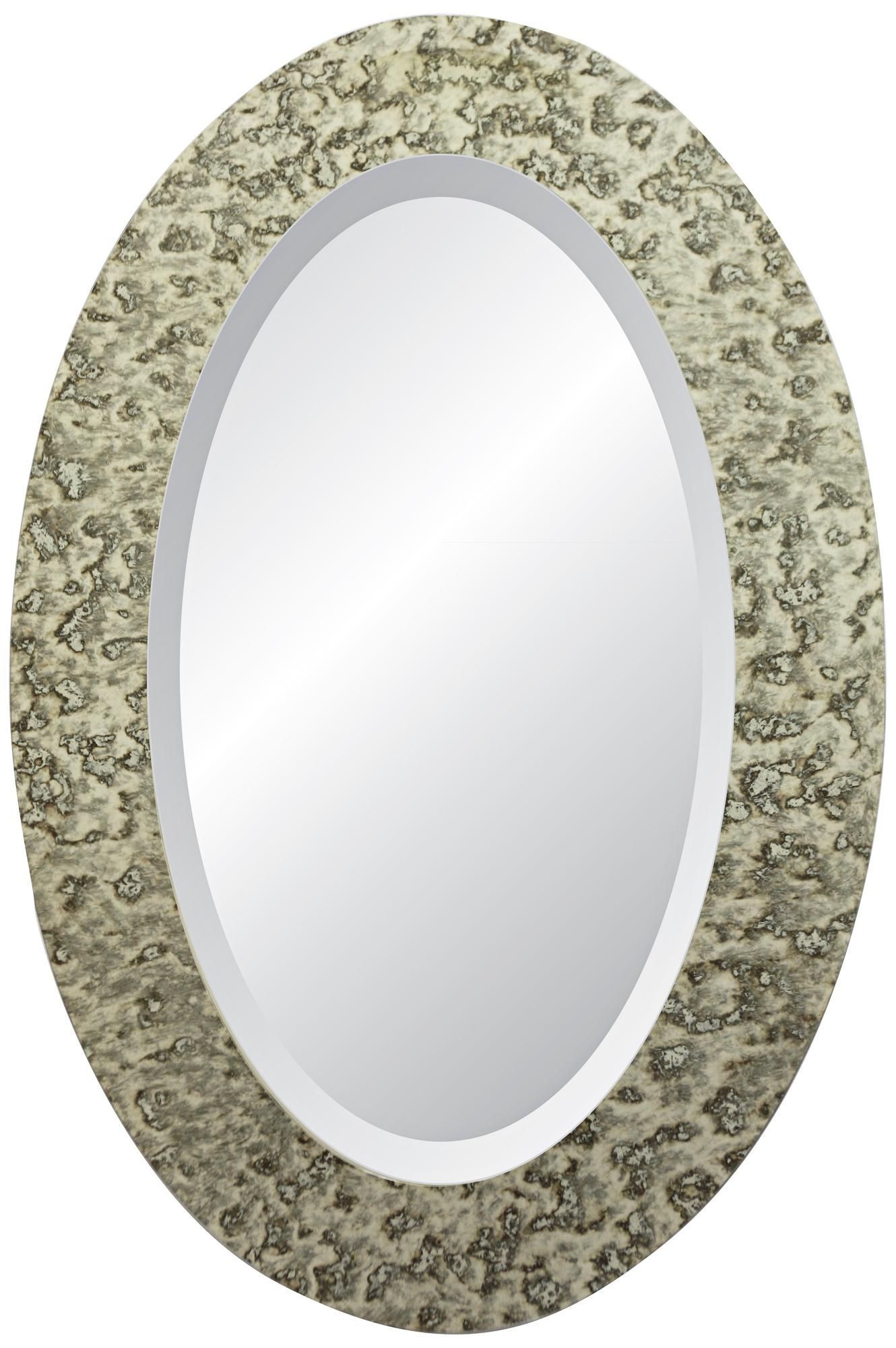Dijon Signature 36" High Oval Wall Mirror – #x3060 | Lamps Plus | Oval For Black Oval Cut Wall Mirrors (View 6 of 15)