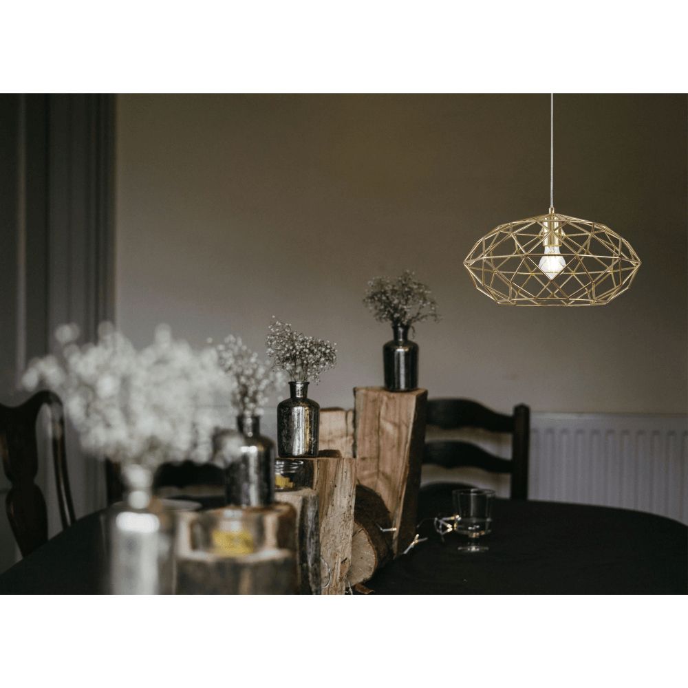 Discovery Lighting Tiller Single Light Large Ceiling Pendant In Within Ceiling Hung Polished Brass Mirrors (View 9 of 15)