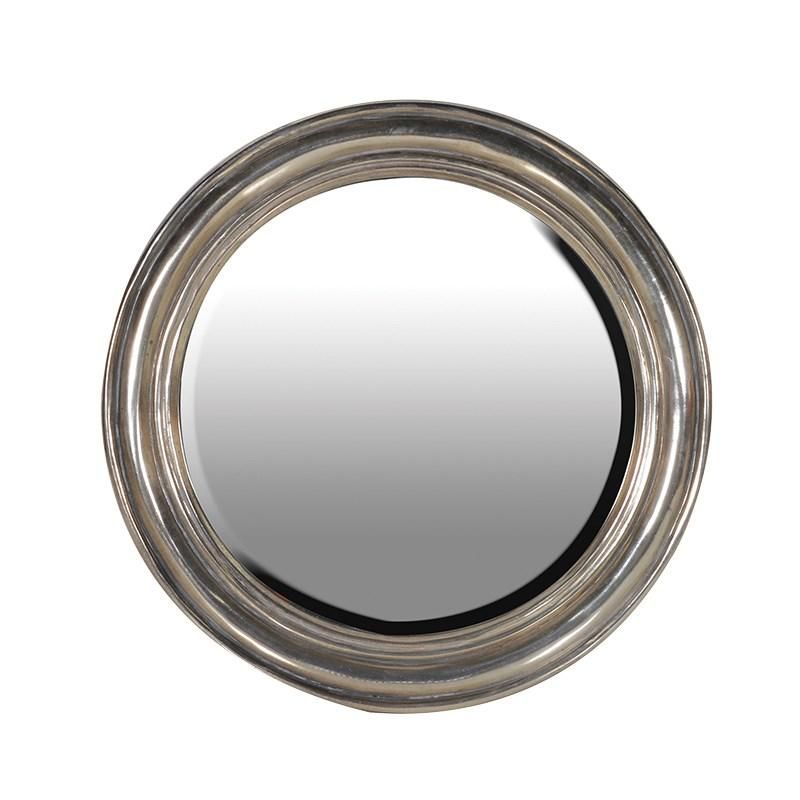 Distressed 'gold / Silver' Round Mirror | Mulberry Moon Pertaining To Silver Rounded Cut Edge Wall Mirrors (View 13 of 15)