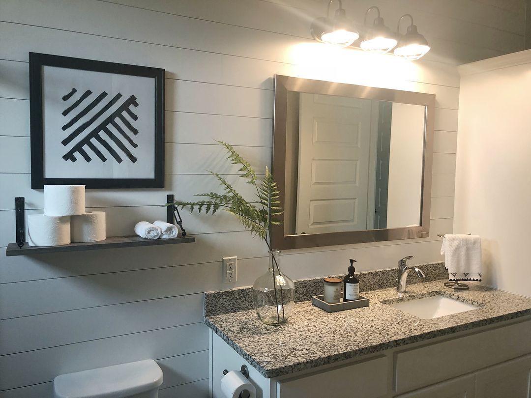 * Diy Bathroom Makeover With Shiplap (View 8 of 15)