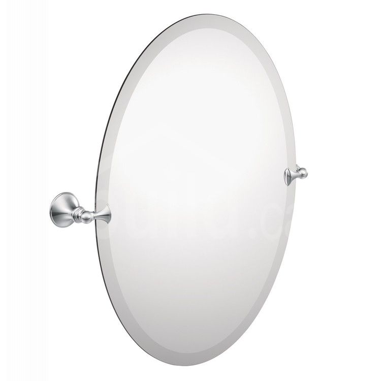 Dn2692ch : Moen Glenshire Tilting Oval Mirror, 26", Chrome | Build (View 7 of 15)
