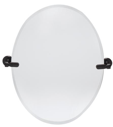 Dreamwerks 21"w X 24"h Oval Pivoting Beveled Frameless Mirror With Oil Intended For Oval Beveled Frameless Wall Mirrors (View 9 of 15)