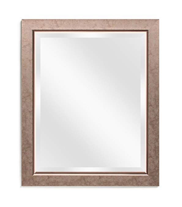 Ecohome Premium Framed Wall Mirror – Beveled, Copper Bronze Regarding Bronze Rectangular Wall Mirrors (View 4 of 15)