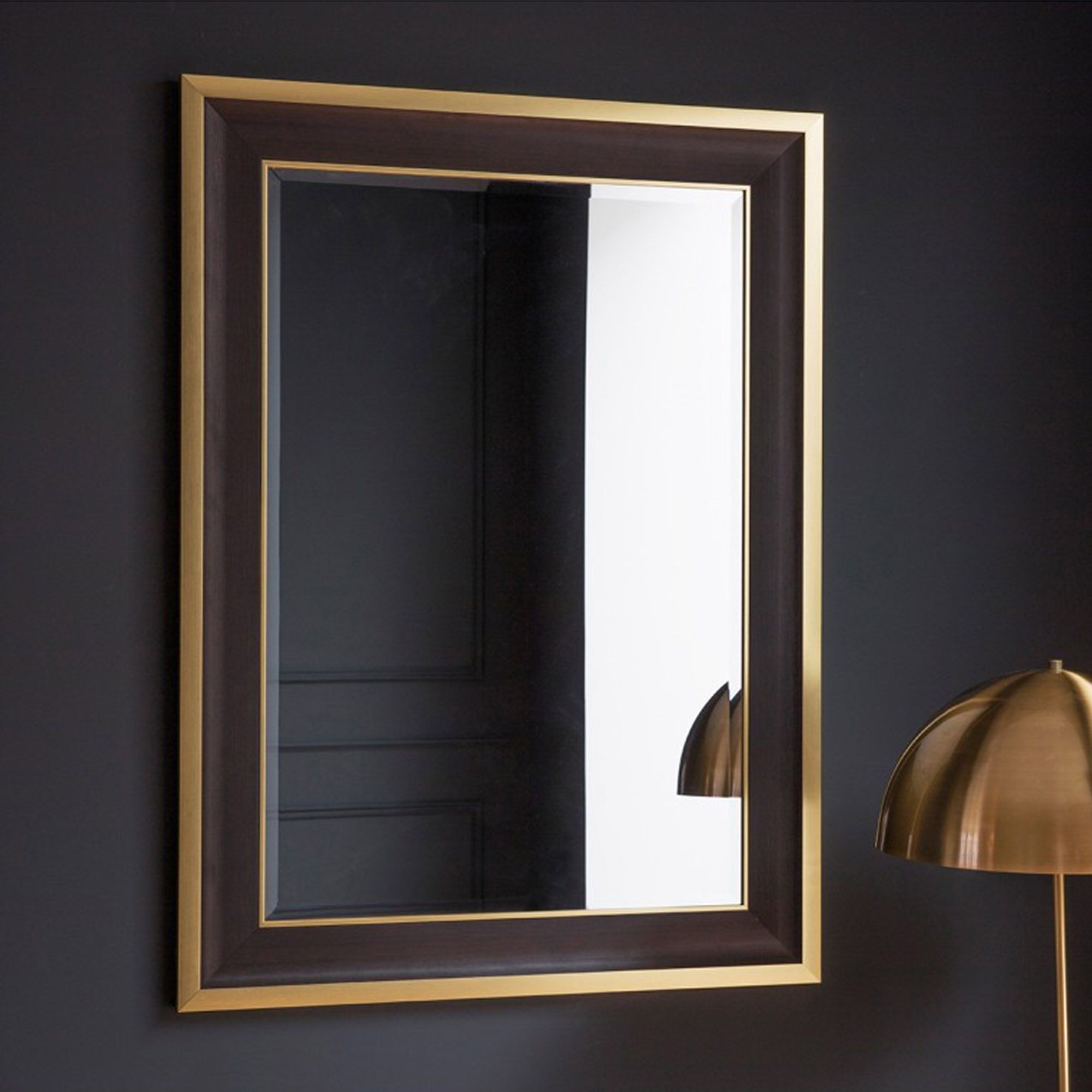 Edmonton Rectangle Wall Mirror | Wall Mirror | Homesdirect365 Throughout Black Wall Mirrors (View 9 of 15)
