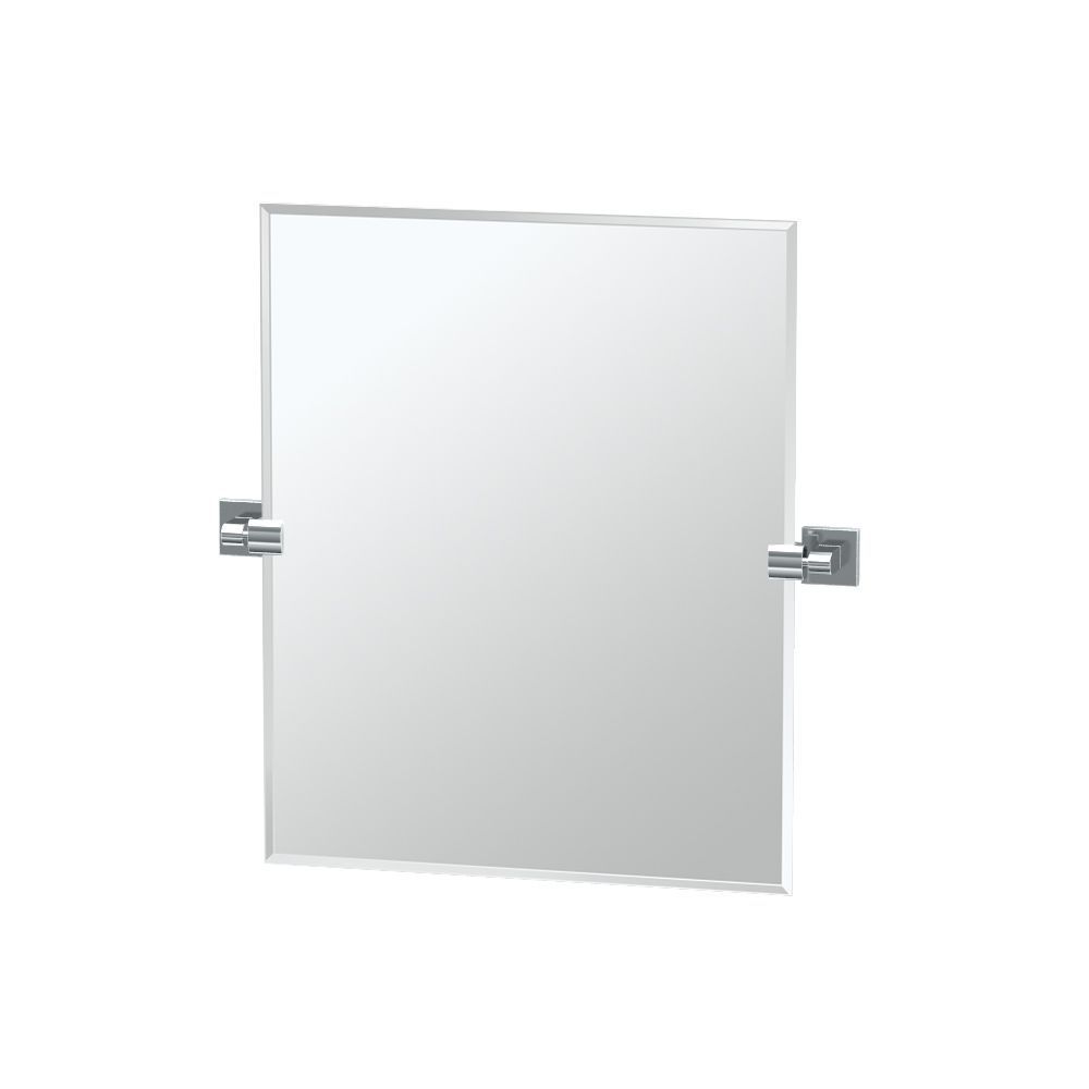 Elevate 24 Inch H Frameless Rectangle Mirror Chrome | Mirror, Beveled For Elevate Wall Mirrors (View 1 of 15)