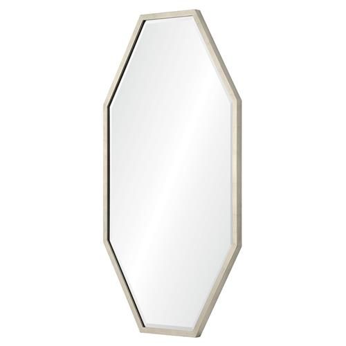 Ellie Modern Classic Silver Iron Octagon Wall Mirror | Kathy Kuo Home With Octagon Wall Mirrors (View 10 of 15)