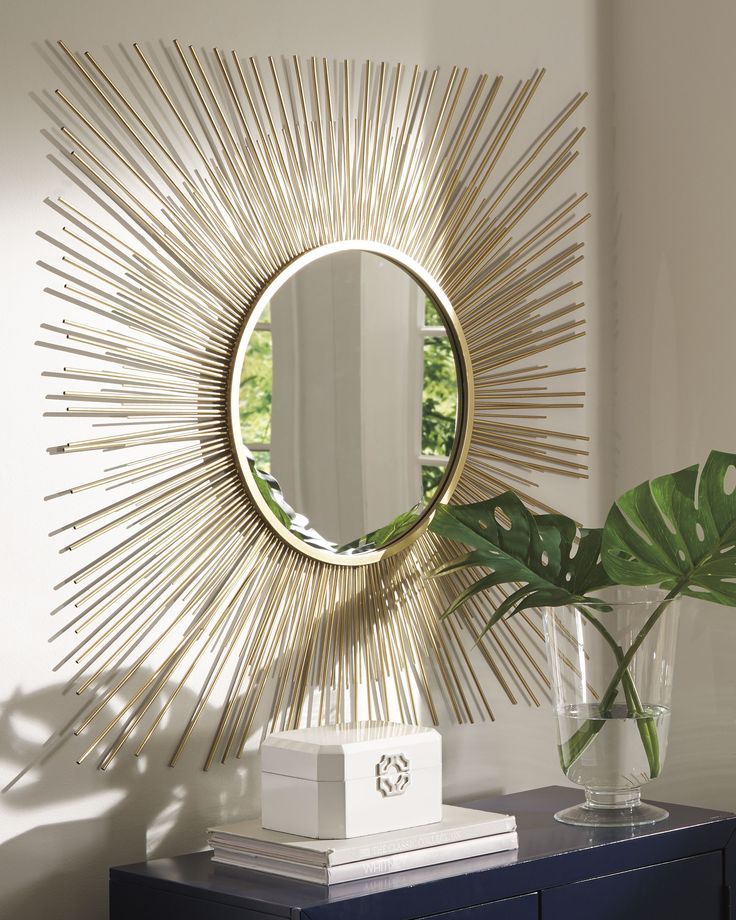 Elspeth Accent Mirror | Ashley Furniture Homestore | Accent Mirrors Inside Birksgate Sunburst Accent Mirrors (View 7 of 15)