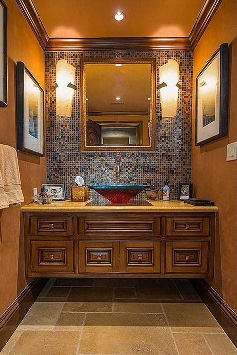 Eriq La Salle's Beverly Hills Mansion — $old! | Bathroom Update Regarding Eriq Framed Wall Mirrors (View 15 of 15)