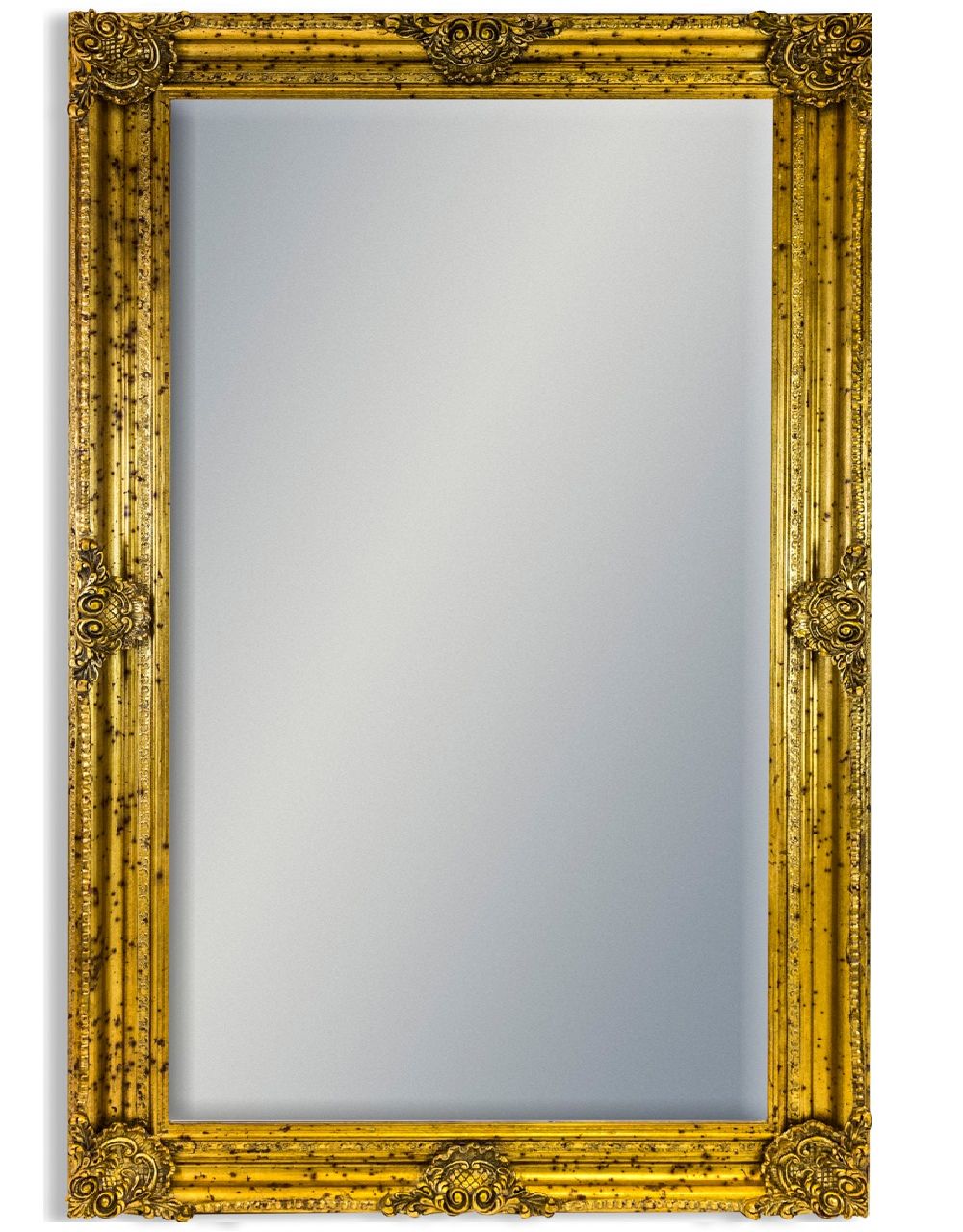 Extra Large Gold Rectangular Classic Mirror In Warm Gold Rectangular Wall Mirrors (View 12 of 15)