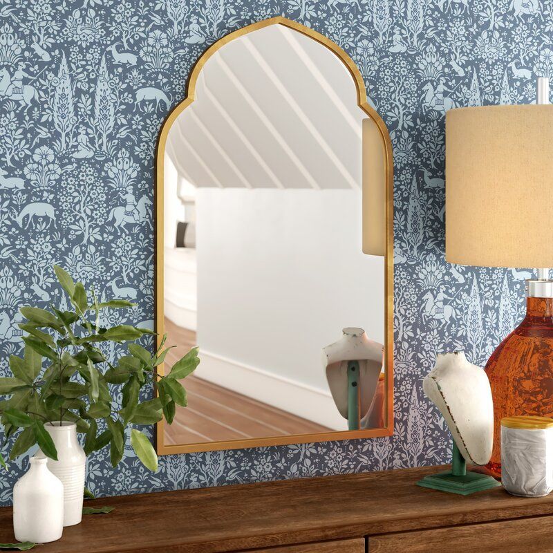 Feminine French Country Modern & Contemporary Wall Mirror & Reviews Pertaining To Dekalb Modern & Contemporary Distressed Accent Mirrors (View 8 of 15)