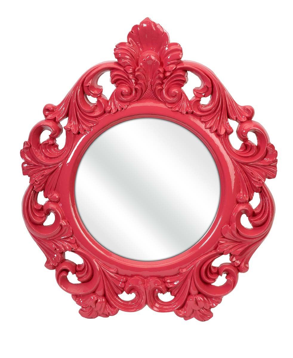 Finely Pink Baroque Wall Mirror – Imax | Mirror Wall, Mirror, Frames On With Regard To Pink Wall Mirrors (View 6 of 15)