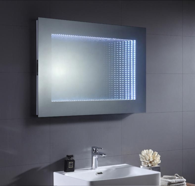 Frameless Wall Mirror With Led Backlit Light | Led Mirror Manufacturer With Edge Lit Led Wall Mirrors (View 8 of 15)
