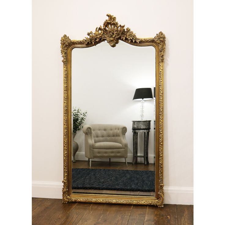 Francesca – Antique Gold Arched Ornate Full Length Mirror 73" X 40 Throughout Arch Oversized Wall Mirrors (View 1 of 15)
