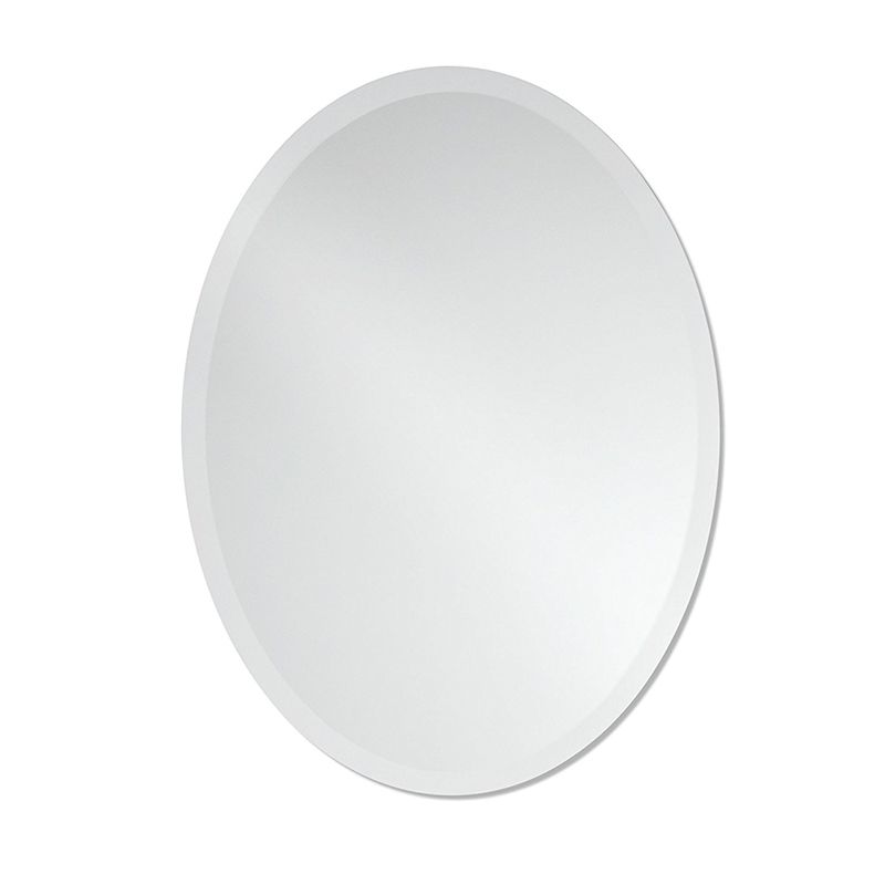 Free Shipping Small Frameless Beveled Oval Wall Mirror | Bathroom With Oval Beveled Wall Mirrors (View 15 of 15)