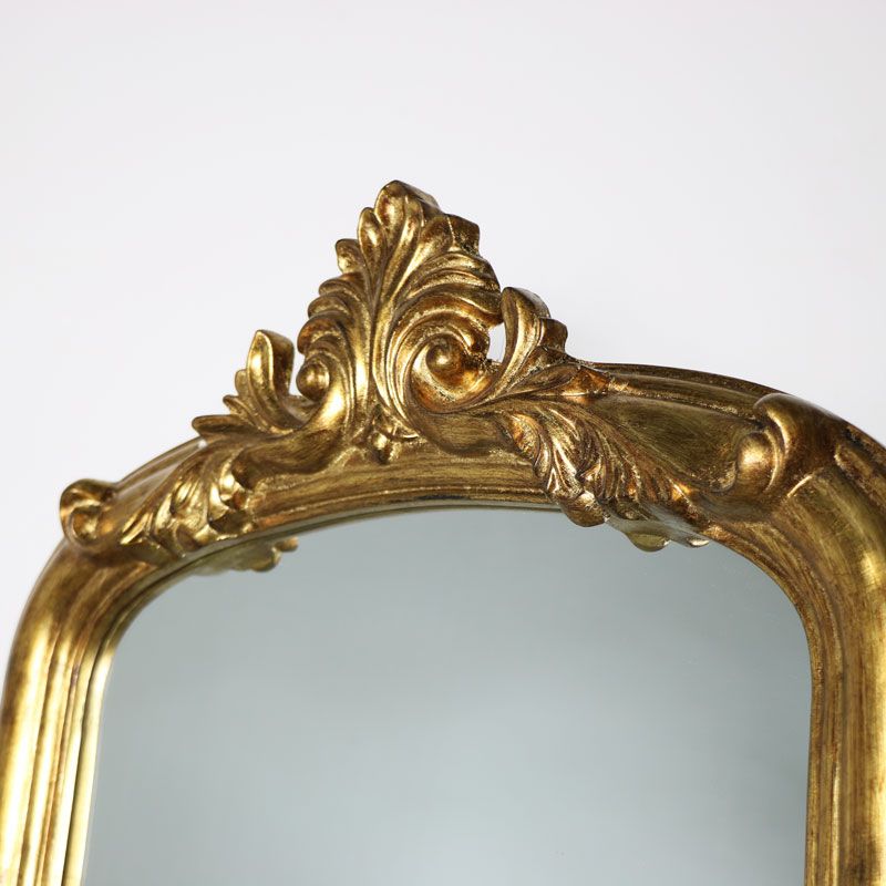 Free Standing Vintage Gold Mirror Within Antique Brass Standing Mirrors (View 9 of 15)