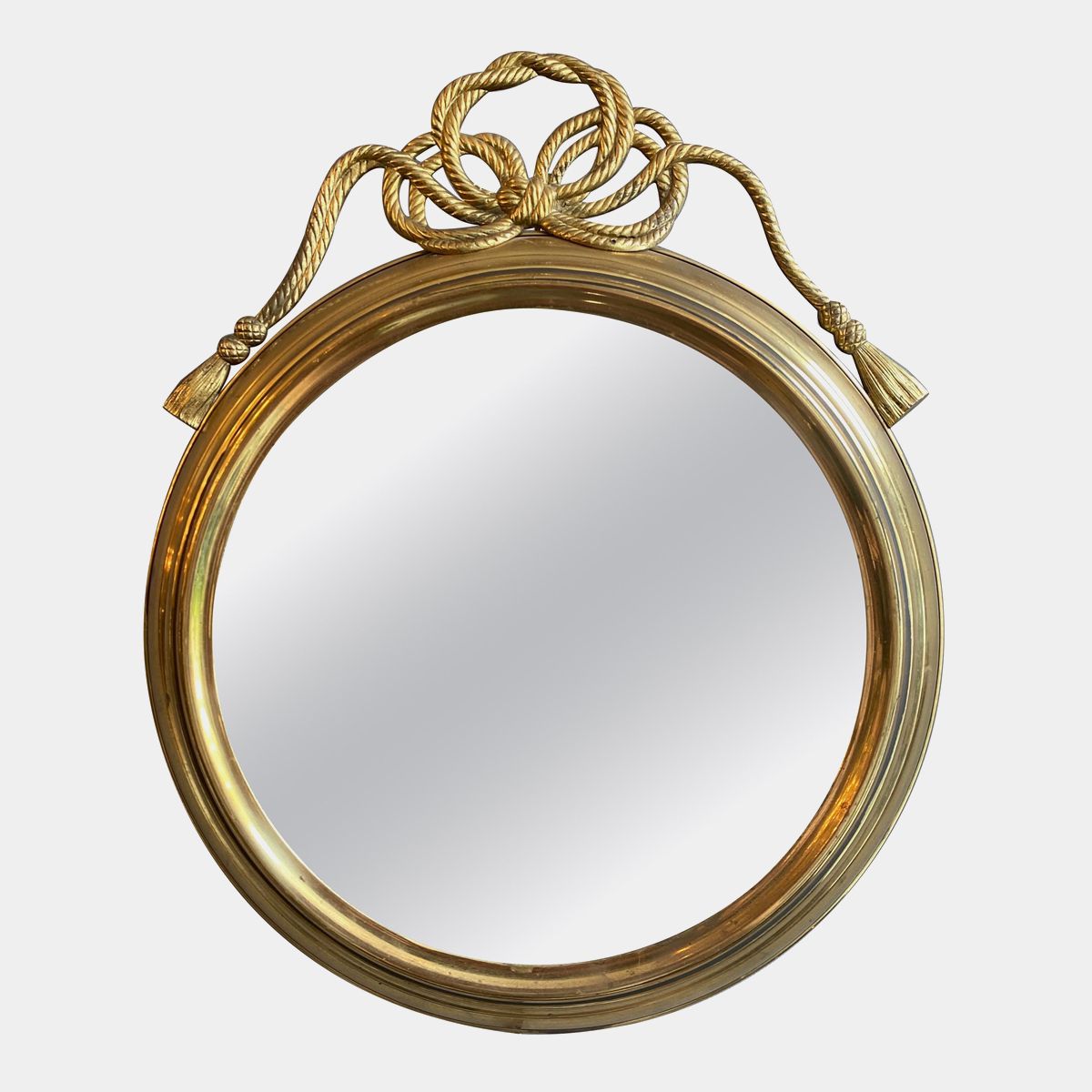 French Brass Circular Mirror | Marmorea London Throughout French Brass Wall Mirrors (View 14 of 15)