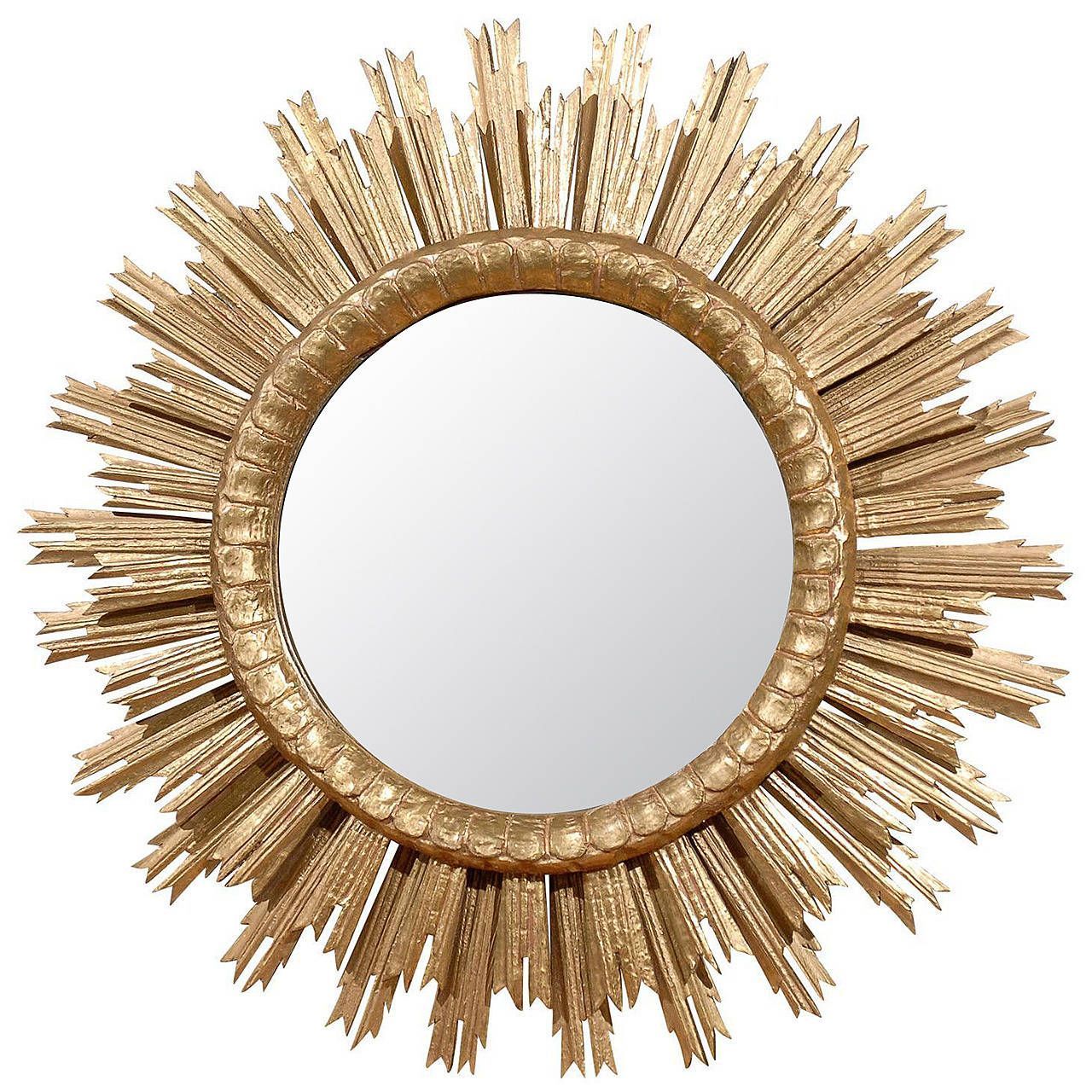 French Sunburst Mirror | 1stdibs | Sunburst Mirror, Sunburst, Mirror With Regard To Brylee Traditional Sunburst Mirrors (Photo 1 of 15)
