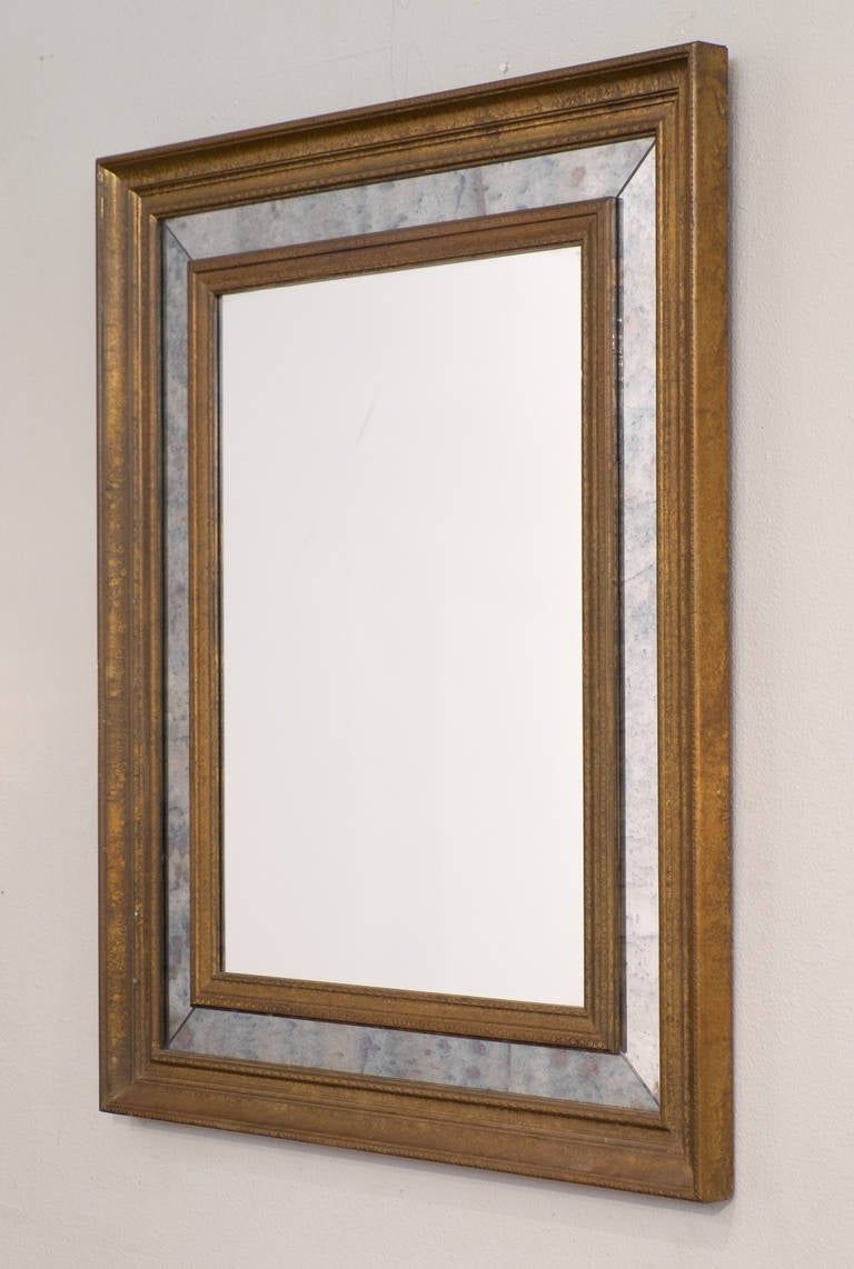 French Vintage Brass Framed Mirror At 1stdibs In French Brass Wall Mirrors (View 10 of 15)