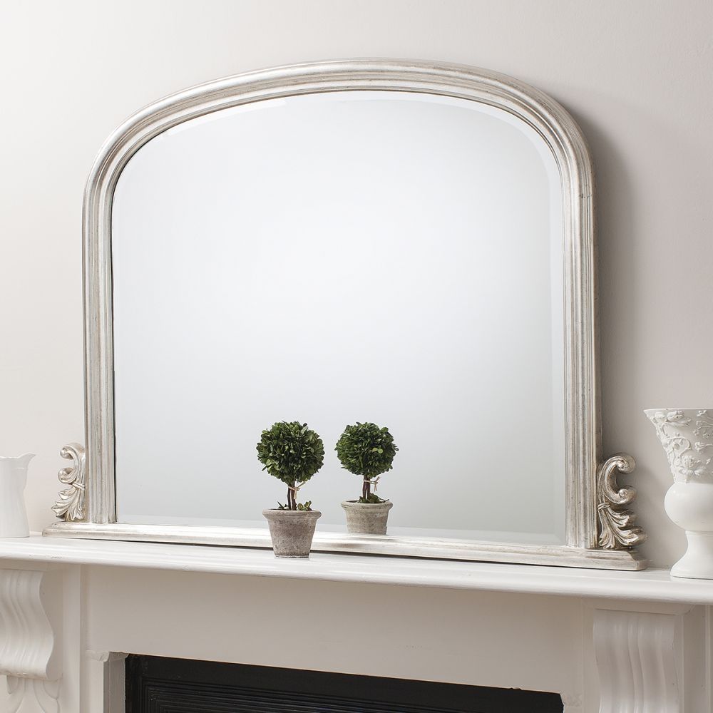Gallery Direct Thornby Silver Arch Mirror – 94cm X 118cm | Mantel With Silver Arch Mirrors (View 1 of 15)
