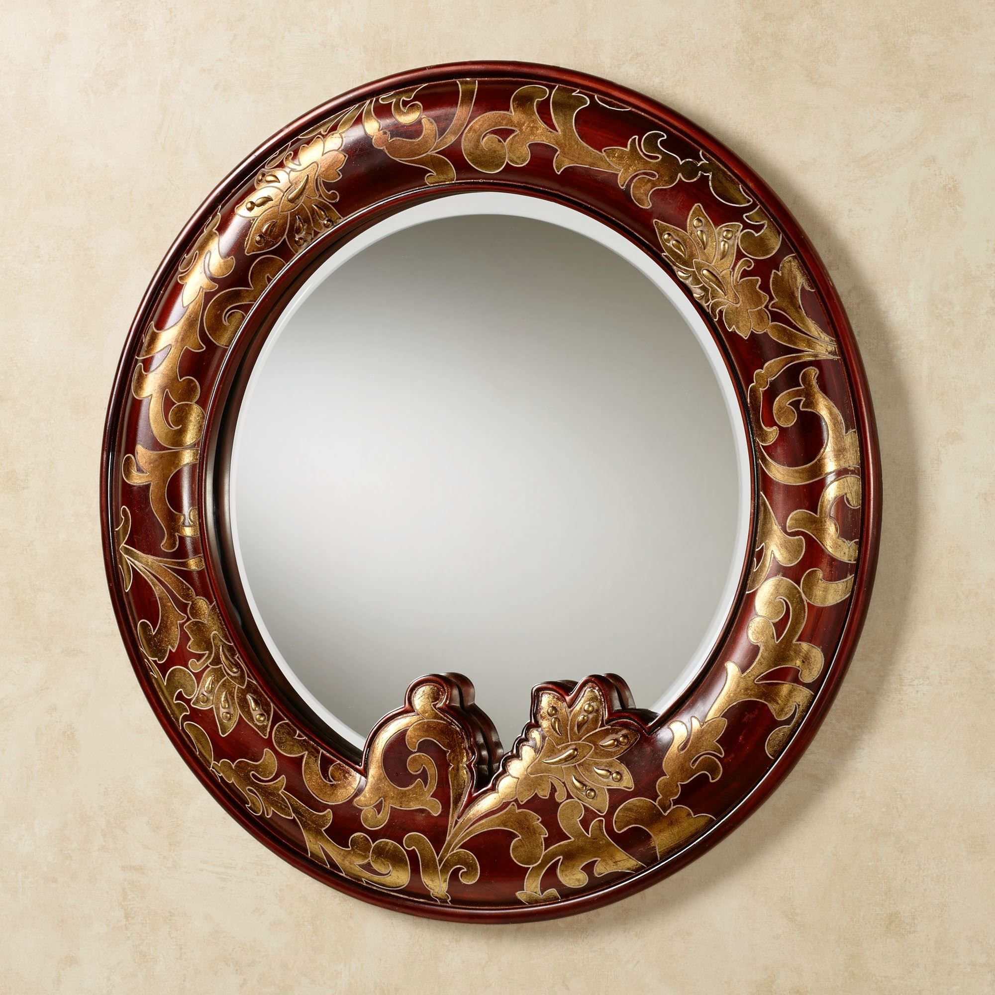 Gentiana Round Wall Mirror Within Vertical Round Wall Mirrors (Photo 15 of 15)