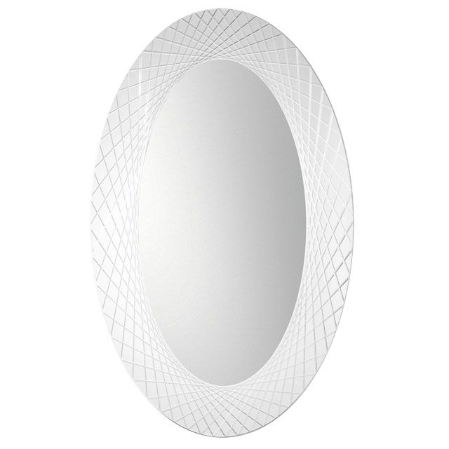 Geometric Cut Glass Framed Mirror H01195 Within Geometric Wall Mirrors (View 2 of 15)