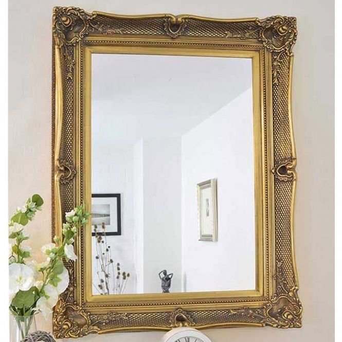 Glamorous Antique French Wall Mirror With Regard To Antiqued Glass Wall Mirrors (View 8 of 15)