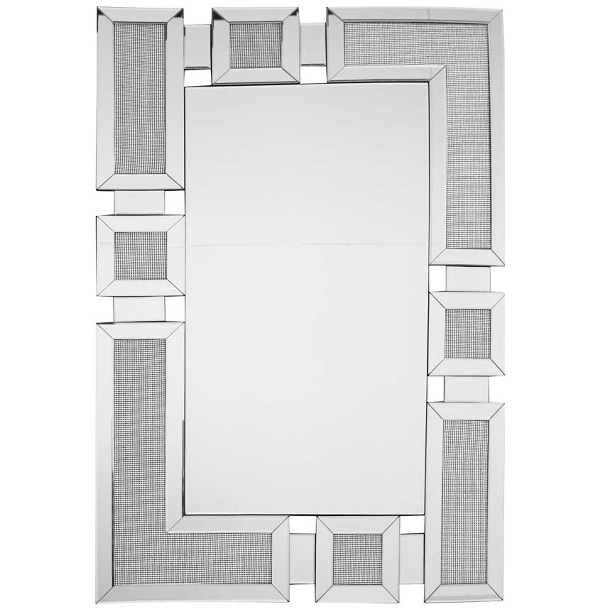 Glamour Decorative Silver Wall Mirror | Decorative Wall Mirrors Throughout Silver Decorative Wall Mirrors (View 15 of 15)