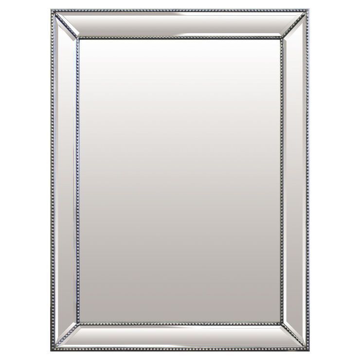 Gm 32x48 Beaded Bevel | Mirror, Bevel Mirror, Silver Wall Mirror Inside Silver Beveled Wall Mirrors (View 3 of 15)