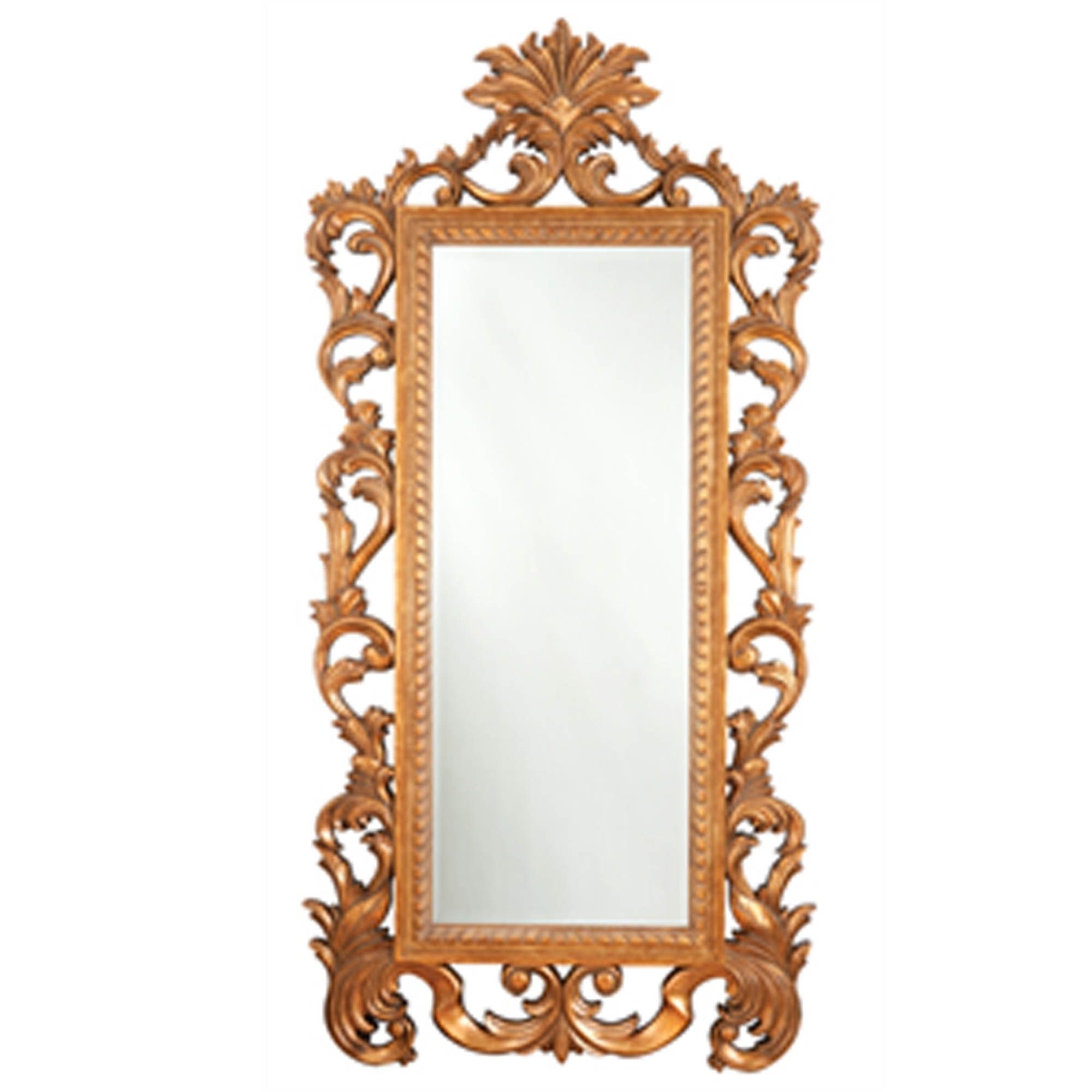 Gold Antique French Style Rectangular Ornate Wall Mirror | Hd365 Regarding Dark Gold Rectangular Wall Mirrors (View 8 of 15)