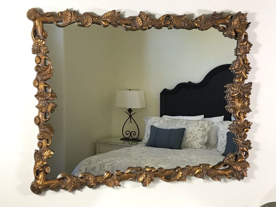 Gold Tone Tree Branch Motif Wall Mirror From Howard Elliot Collection With Regard To Cromartie Tree Branch Wall Mirrors (View 14 of 15)