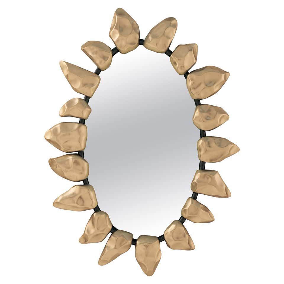Golden Silex Mirror | Convex Mirror, Vintage Mirrors, Mirror In Ring Shield Gold Leaf Wall Mirrors (View 14 of 15)