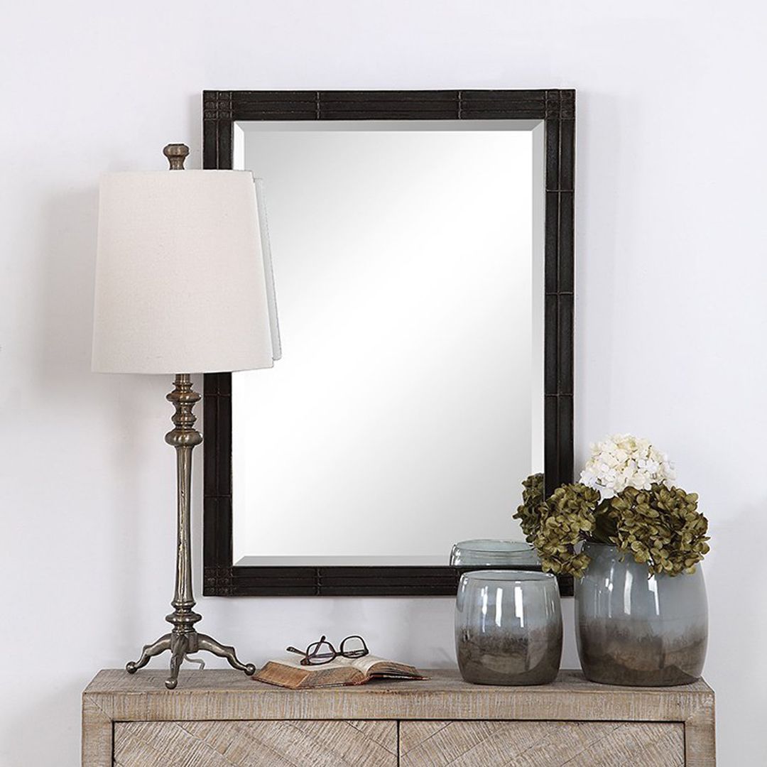 Gower Wall Mirror | Mirror, Rectangle Mirror, Rectangular Mirror Inside Natural Iron Rectangular Wall Mirrors (View 1 of 15)