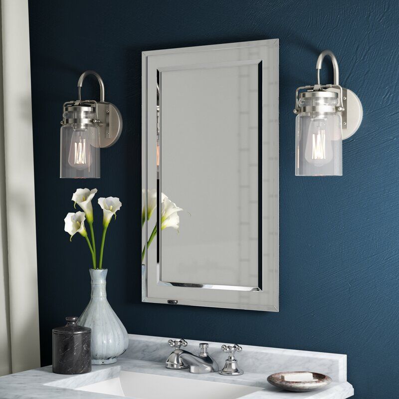 Graford 16" X 26" Recessed Medicine Cabinet With 2 Adjustable Shelves In Charters Towers Accent Mirrors (View 11 of 15)