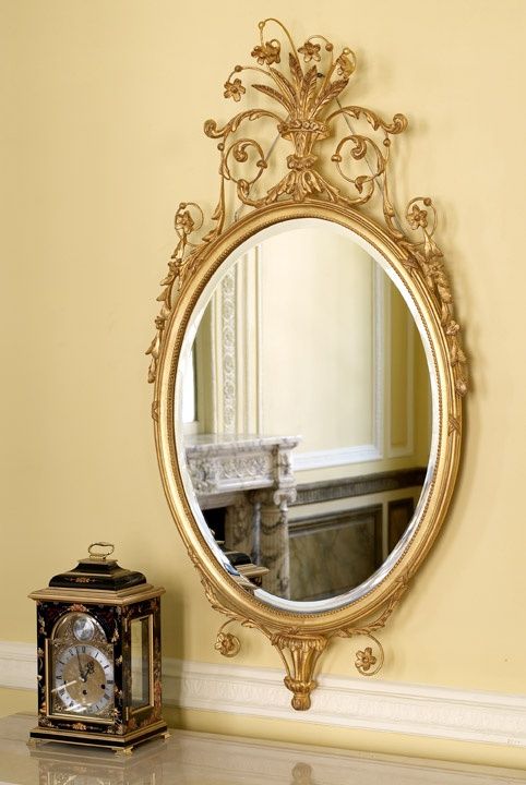 Hallway | Antique Mirror, Oval Mirror, Mirror Within Ring Shield Gold Leaf Wall Mirrors (View 1 of 15)