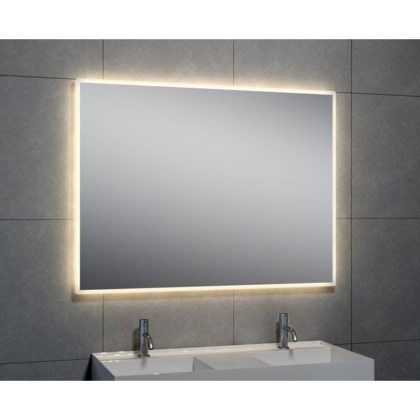 Hasson Rectangle Round Corner Led Wall Mirror | Mirror Wall, Mirror With Rounded Edge Rectangular Wall Mirrors (View 12 of 15)