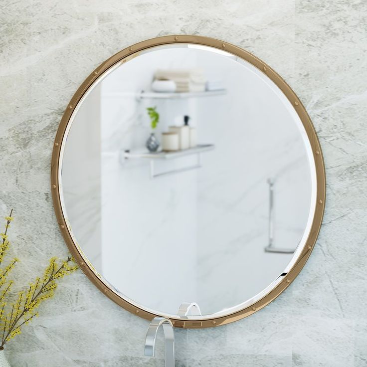 Haycraft Glam Circular Wall Mirror | Mirror, Mirror Wall, Floor Mirror With Regard To Broadmeadow Glam Accent Wall Mirrors (View 9 of 15)