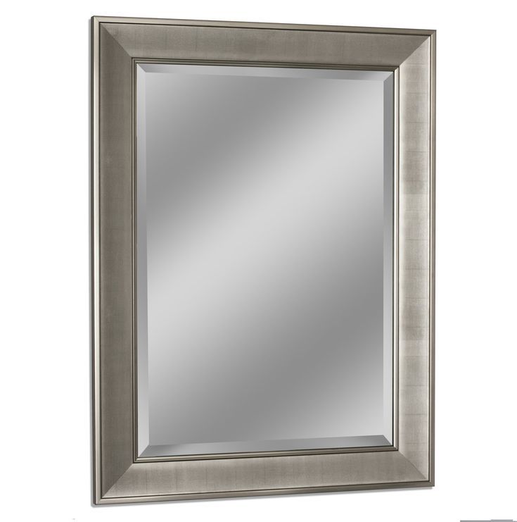 Headwest 8014 Pave Wall Mirror Brush Nickel * Click Image To Review Regarding Hogge Modern Brushed Nickel Large Frame Wall Mirrors (View 2 of 15)