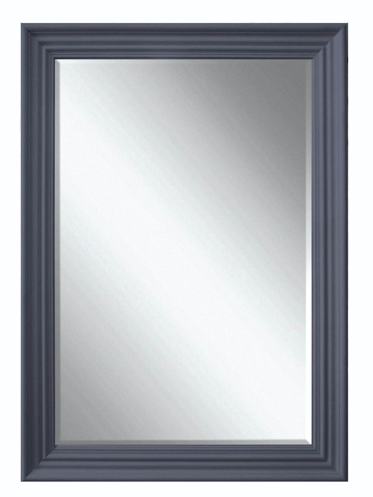 Heritage Edgeware Slate Grey Wooden Framed Mirror 660 X 910mm In Gray Wall Mirrors (View 11 of 15)