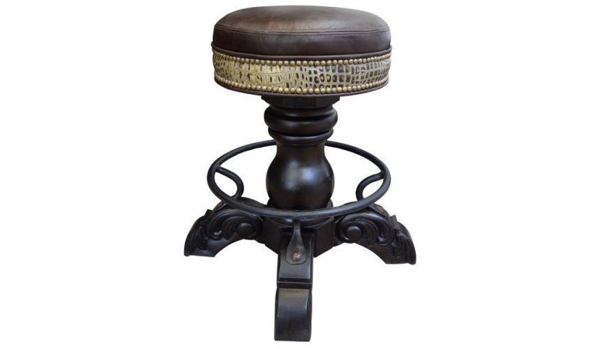 High End Wild Croc Bar Stool From Our Handcrafted Wild West Furnitu In Glynis Wild West Accent Mirrors (View 5 of 15)
